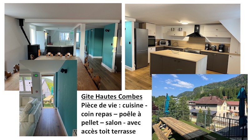 Grand Gite Groupe Jura 39 Gites groupes Les hautes Combes - 18 pers - Mijoux
