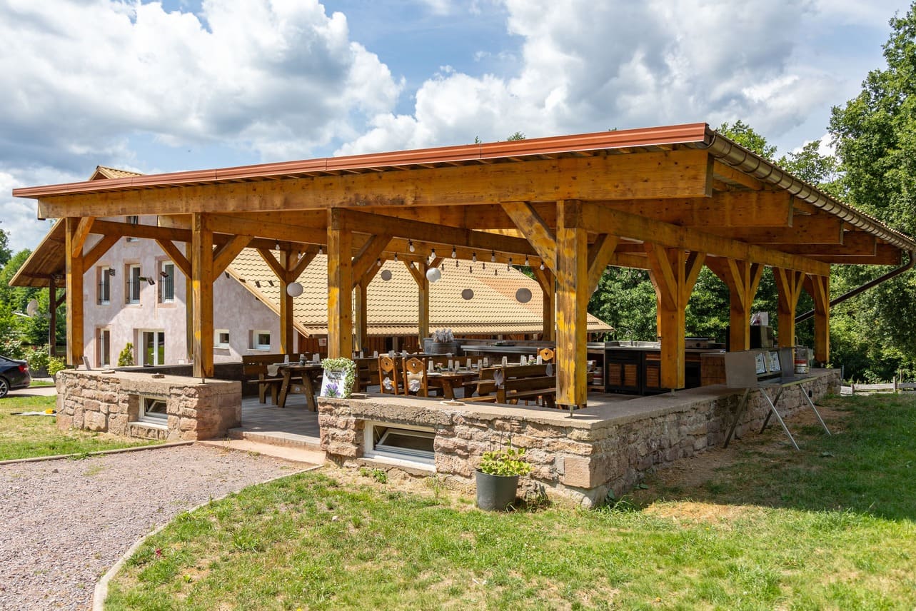 Grand Gite Groupe Vosges 88 Propriété chalet gîte 21 p. jacuzzi, étang privé