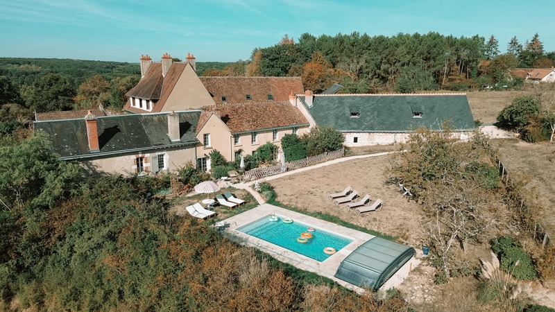 Grand Gite Groupe Loir-et-Cher 41 Ancien monastère - 15 à 25 personnes - piscine 